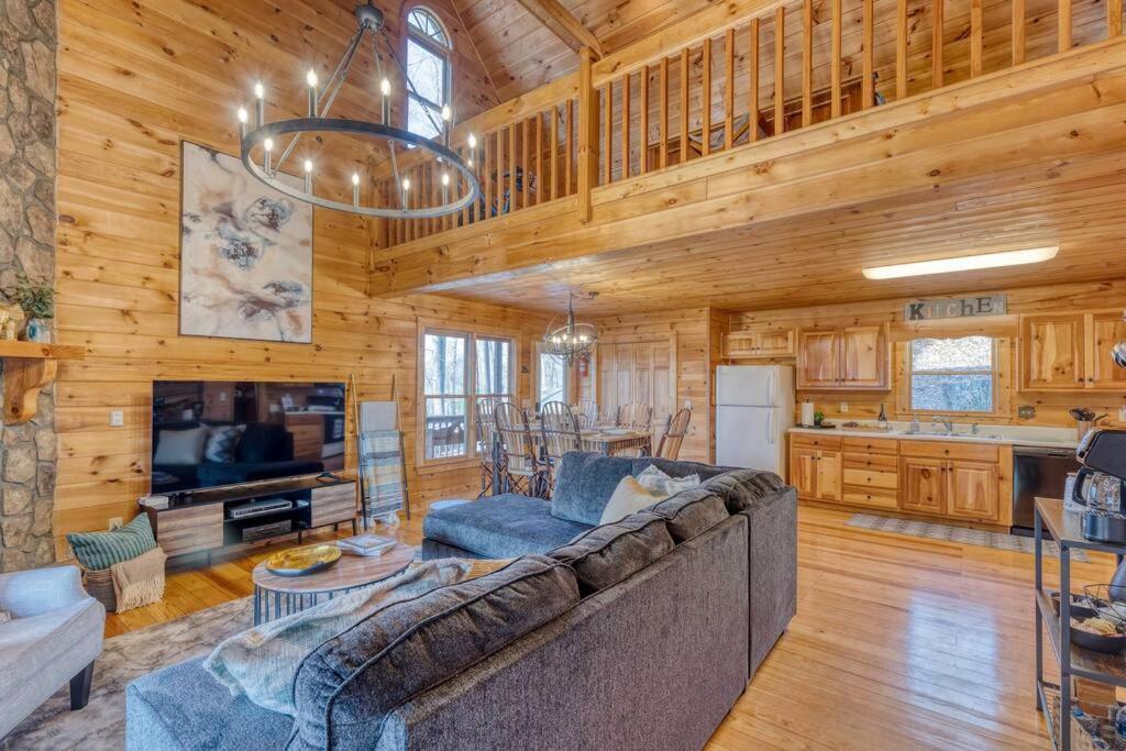 Mtn Cabin Sleeps 10 - 5 Mins To Fishing & Camping إليجاي المظهر الخارجي الصورة