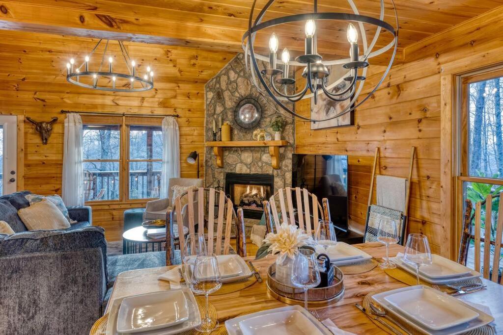 Mtn Cabin Sleeps 10 - 5 Mins To Fishing & Camping إليجاي المظهر الخارجي الصورة